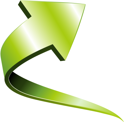 Transparent Curved Arrow Clipart - 3d Arrow Vector Png - Free ...