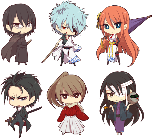 Photo - Gintama Chibi Cute (530x491), Png Download