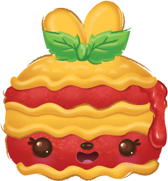 Pasta Num Lizzie Lasagna - Num Noms Pasta (445x430), Png Download