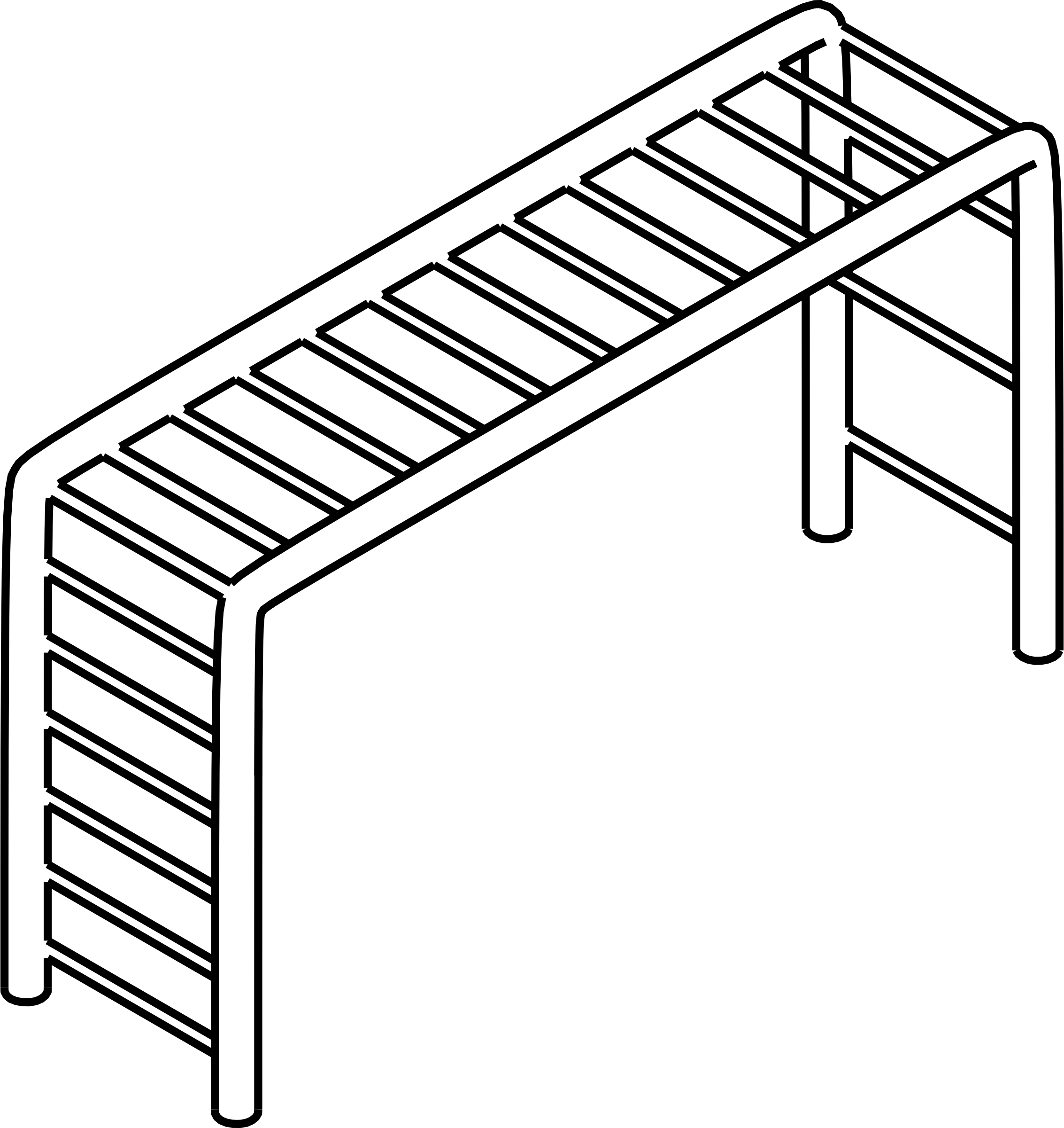 This Free Icons Png Design Of Climbing Frame (2266x2400), Png Download