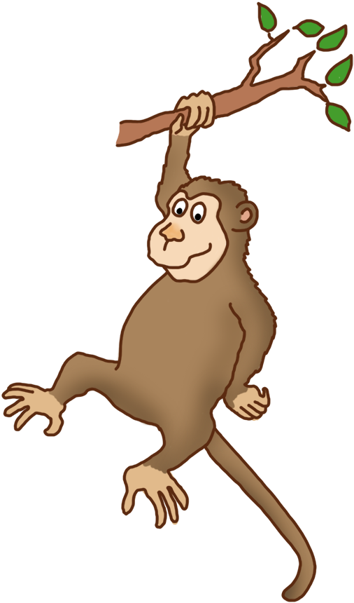 Download Funny Monkey Drawings - Cartoon Monkey Tree Png PNG Image with No  Background 
