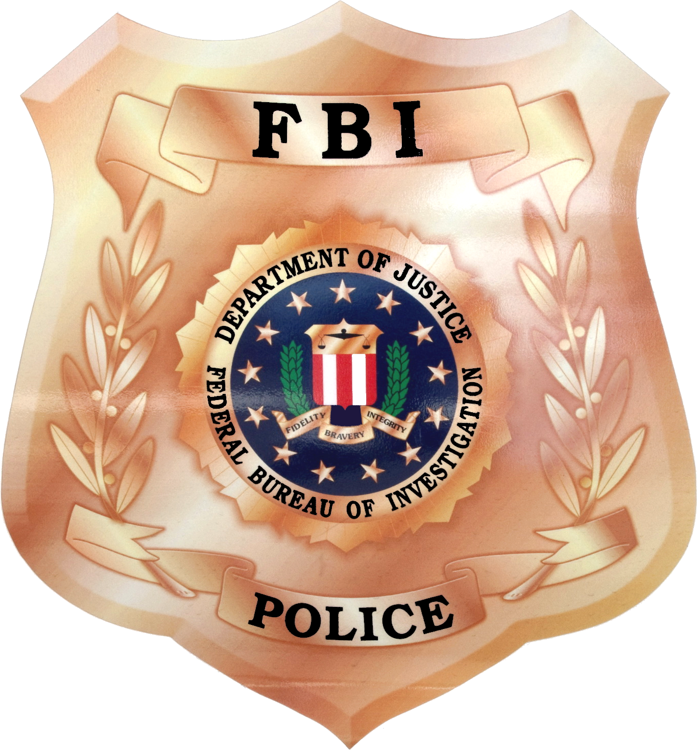 Badge Of An Fbi Police Officer - Fbi Forensic Psychologist (1365x1468), Png Download