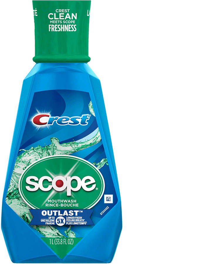 Crest Scope Outlast Peppermint Mouthwash - Crest Scope Mouthwash Classic (1200x1200), Png Download
