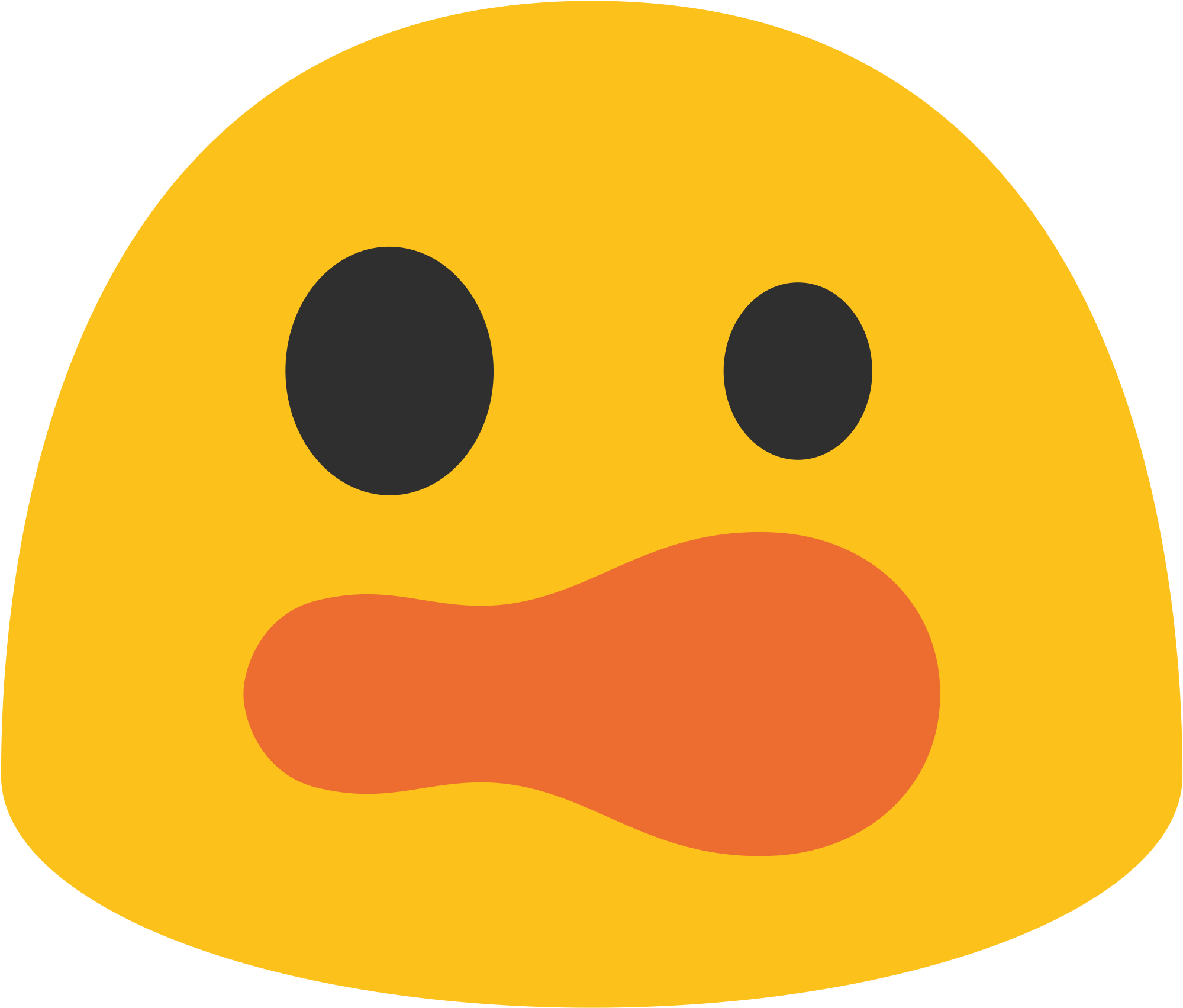 File - Emoji U1f632 - Svg - Wikimedia Commons - Shocked Blob Emoji (600x600), Png Download