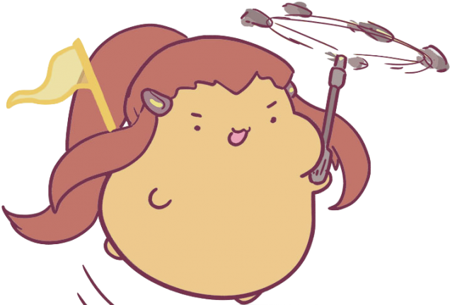 Brigitte Bean - - Emojis Overwatch (640x439), Png Download