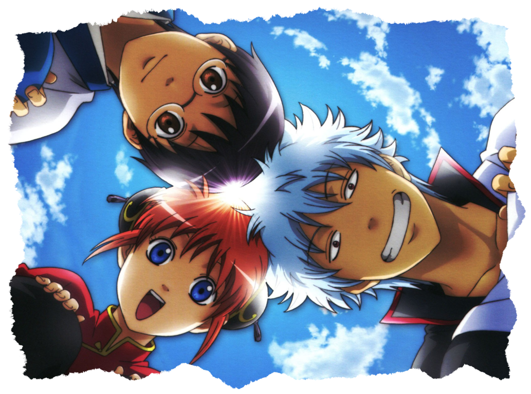 Gintama Yorozuya By Buz Mavisi-d6iunto - Gintama Gintoki Shinpachi Kagura (1032x774), Png Download