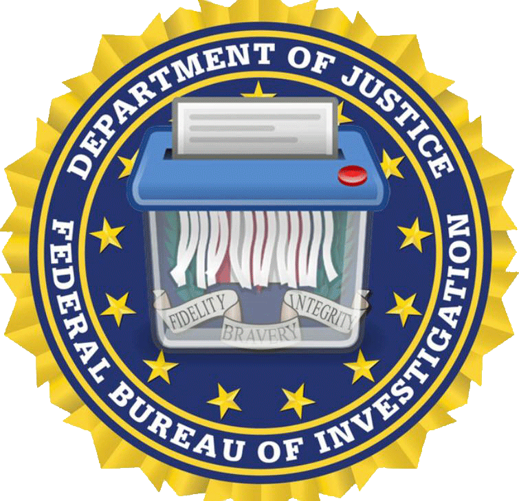 Fbi Seal With Paper Shredder - Federal Bureau Of Investigation (755x729), Png Download