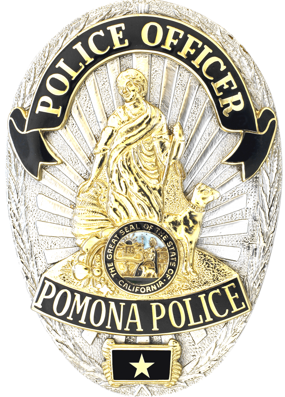 Cropped Ppd Badge Lrg Olivieri - Pomona Police Badge (954x1300), Png Download