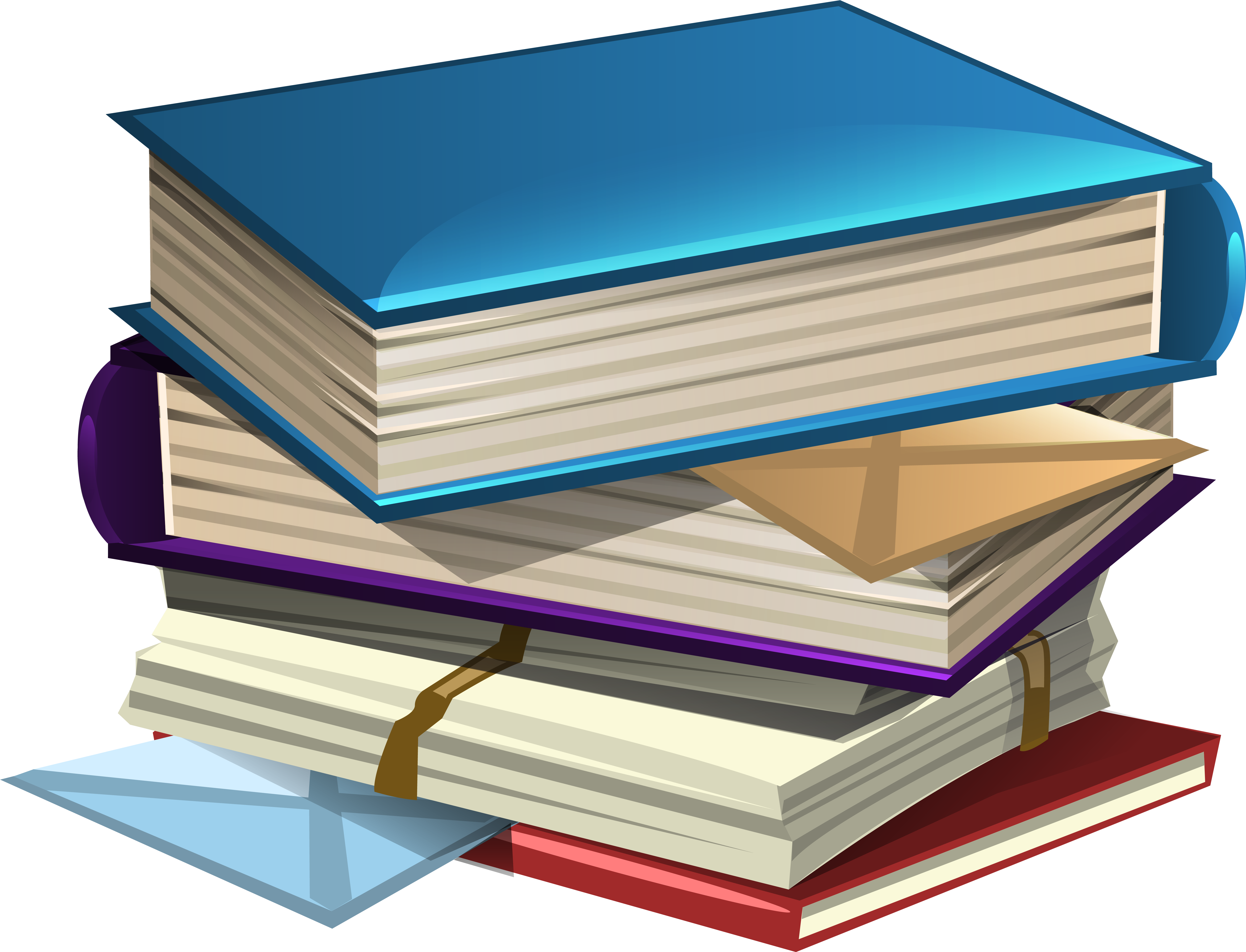 Stack Of School Books Png Download - School And Book Clipart (6288x4866), Png Download