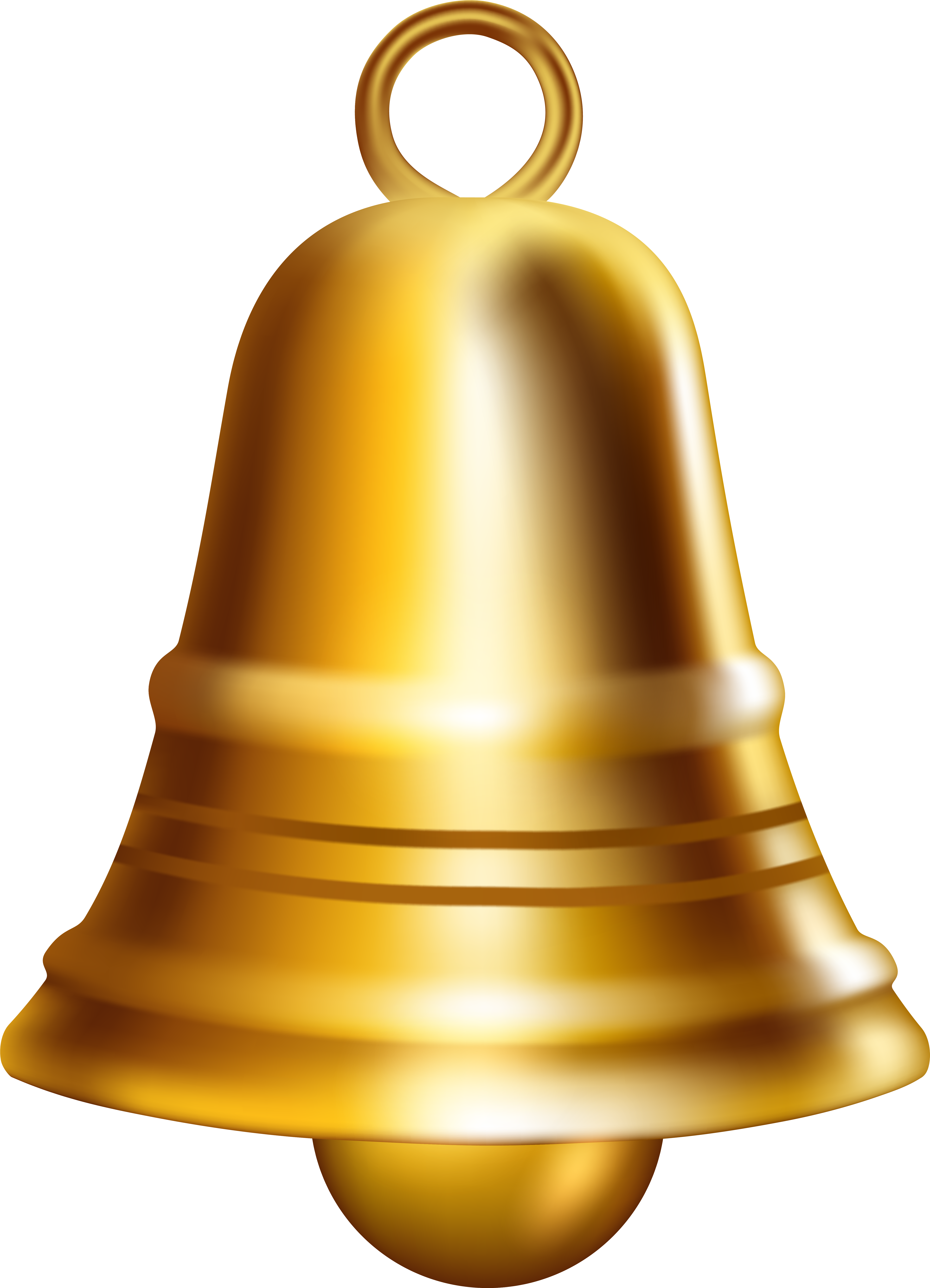 Golden Bell Png Clip Art Image - Bell Png (433x600), Png Download