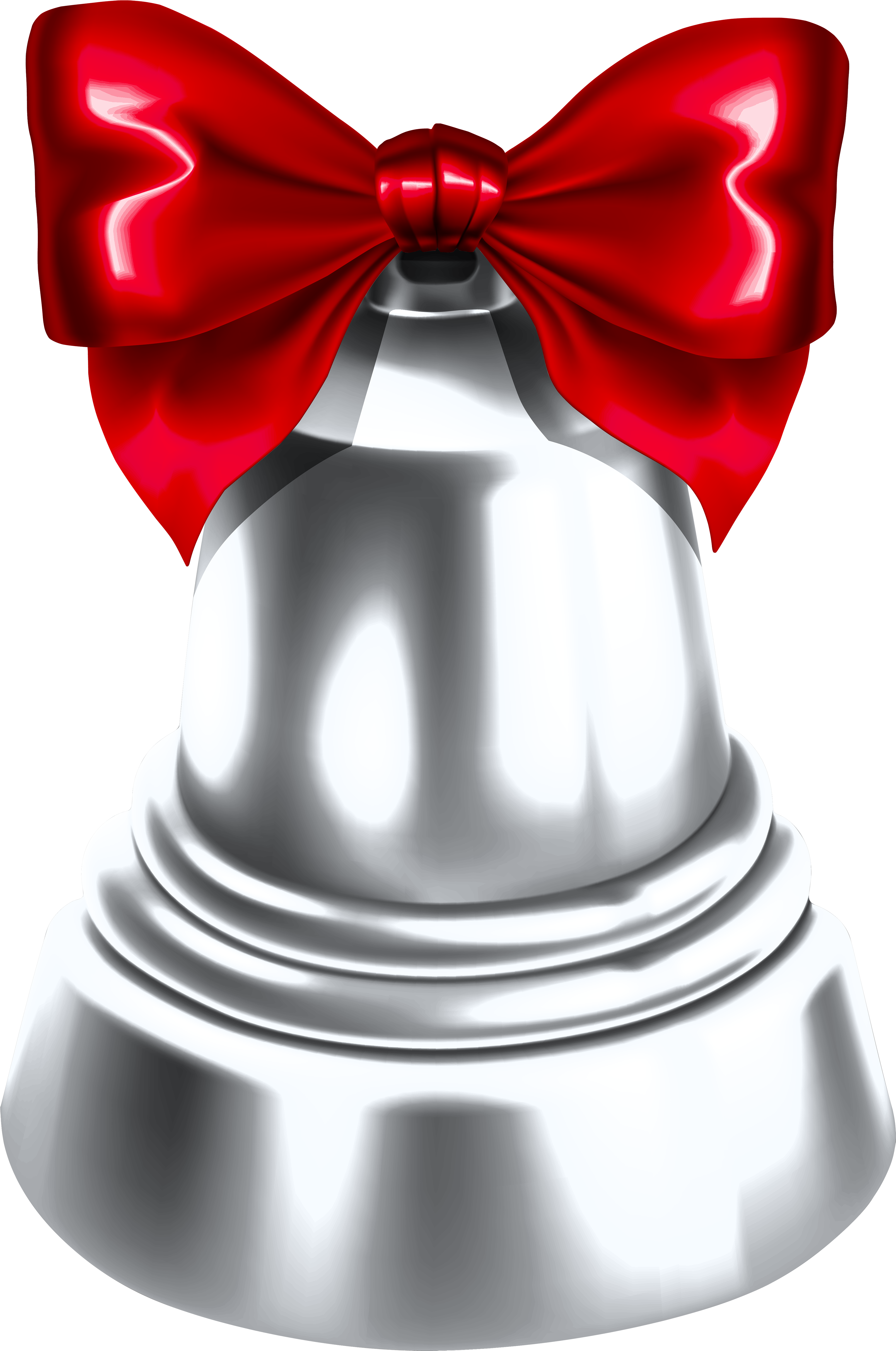 Christmas Silver Bell Png Clipart Image - Christmas Silver Bells Png (3318x5000), Png Download