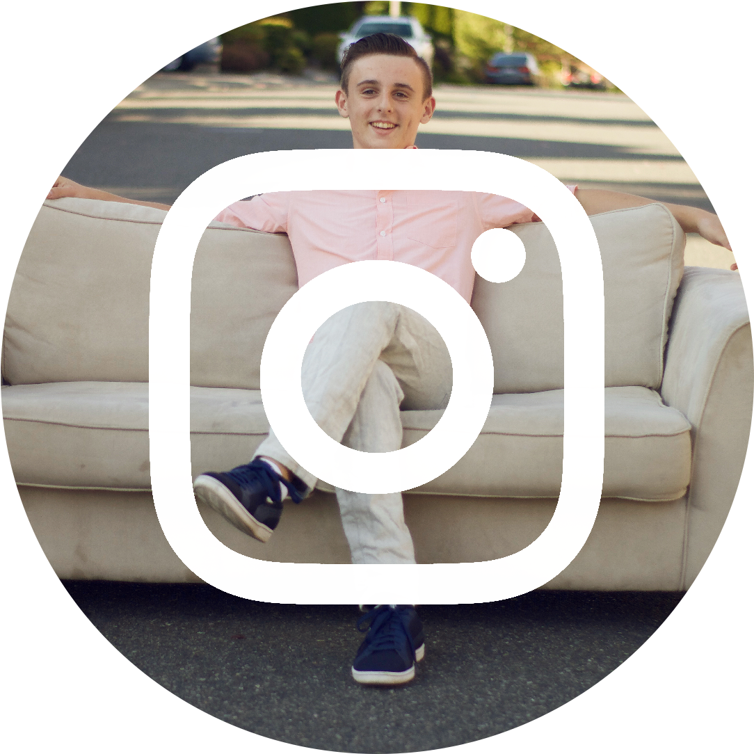 Instagram Icon White On Black Circle - Icon (1600x1200), Png Download