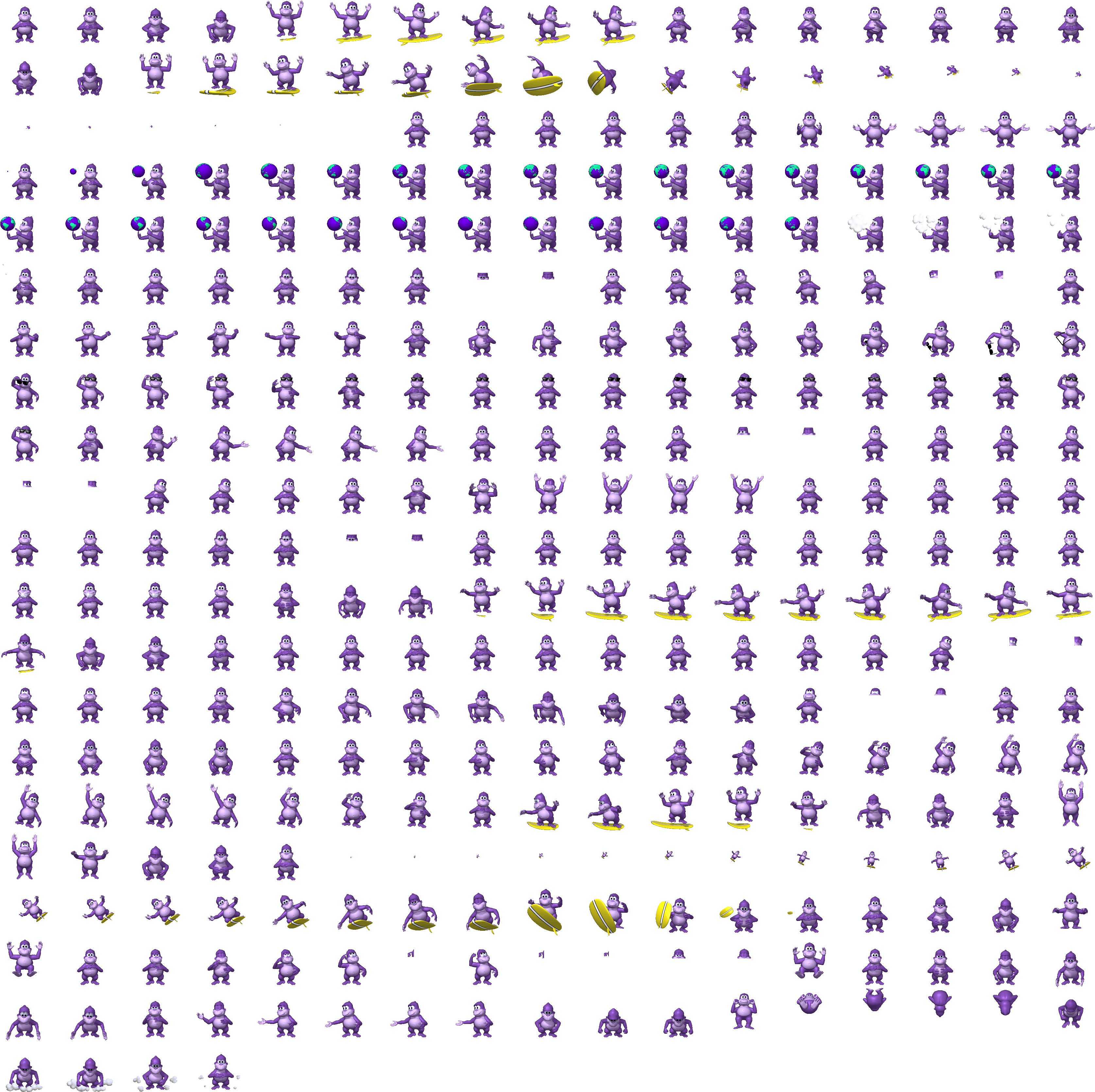 Word Streak With Friends Blue Text Purple Font Violet - Clippy Sprite Sheet (3400x3360), Png Download