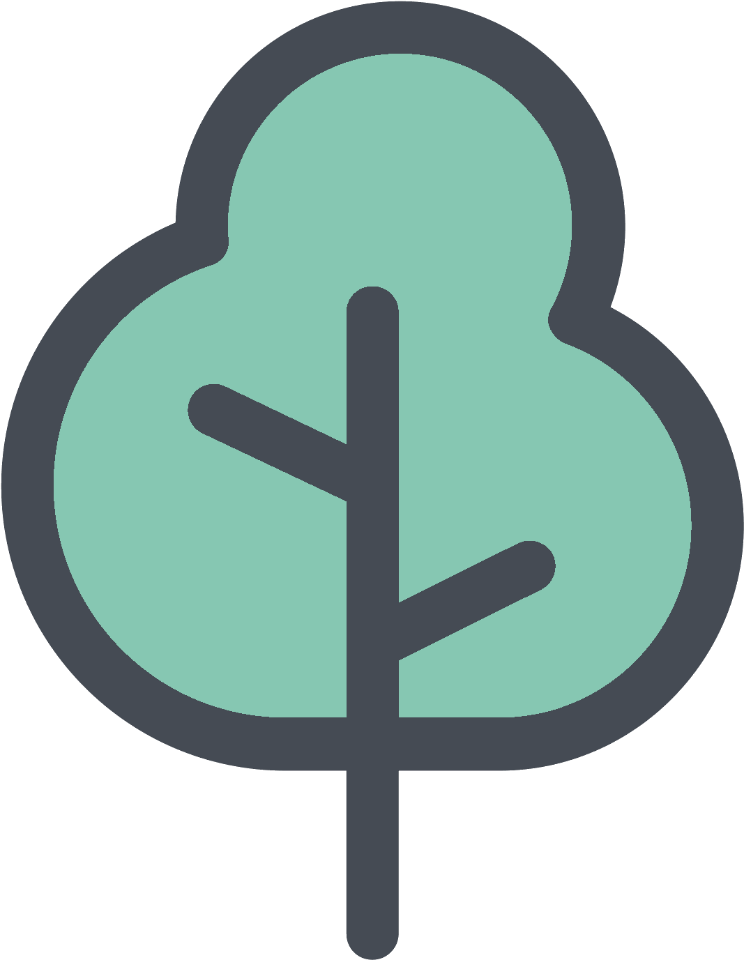 Strasbourg-tourisme Simple Tree Icon Png - Tree Icon Png (1600x1600), Png Download