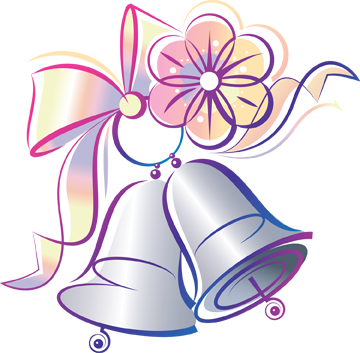 5/12/14- Free Graphic Download - Wedding Bells Clipart (360x353), Png Download