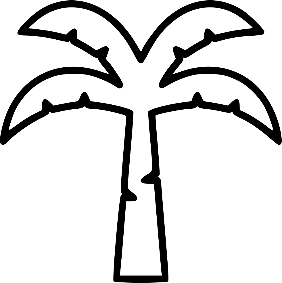 Coconut Tree Comments - Coconut Tree Icon Pixel (981x984), Png Download