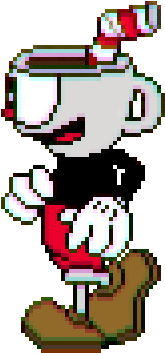 Neri64 - Cuphead Sprite Gif (400x400), Png Download