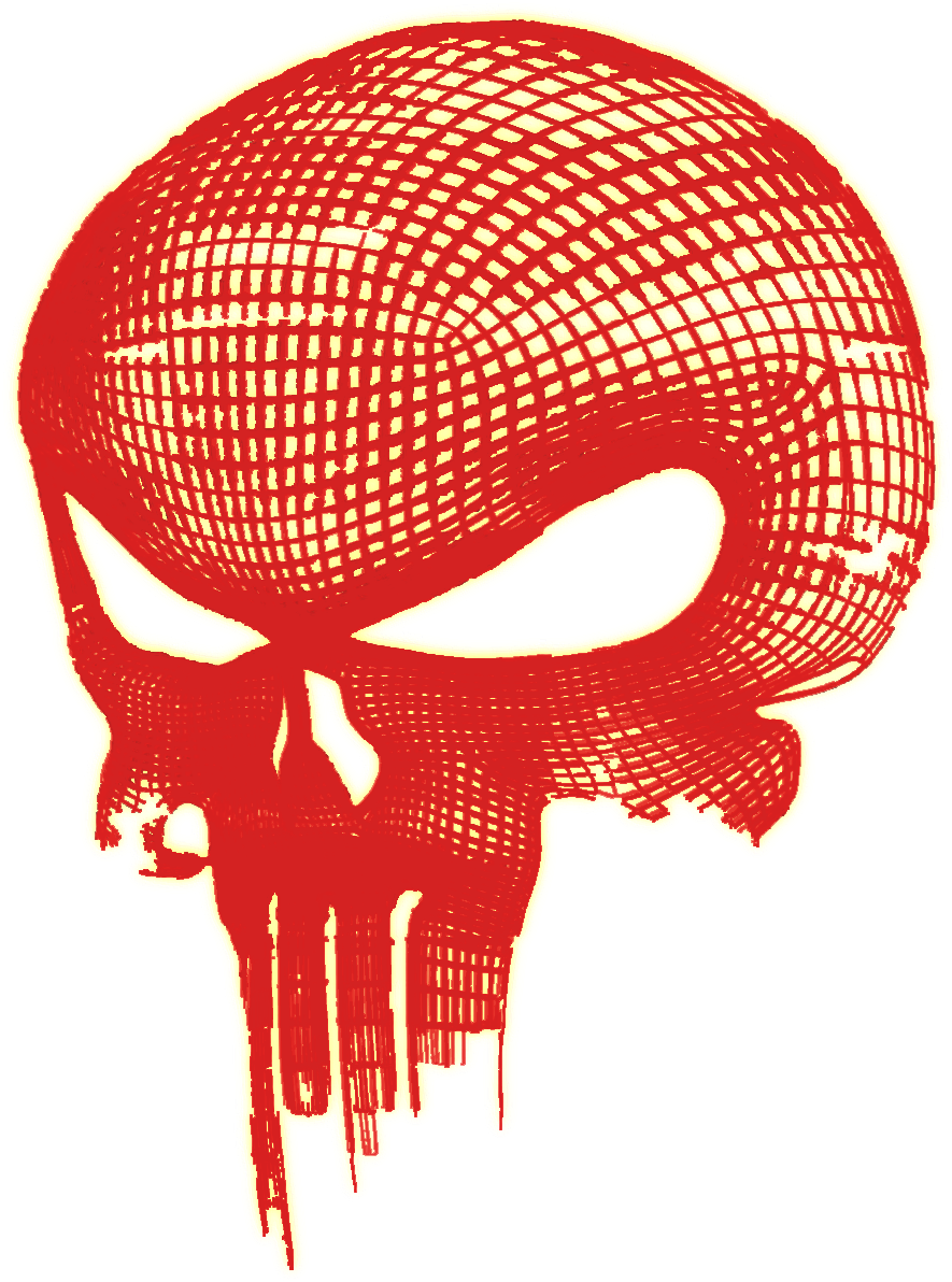 The Punisher Glowing Skull Png Logo - Daredevil Png Logo (992x1625), Png Download