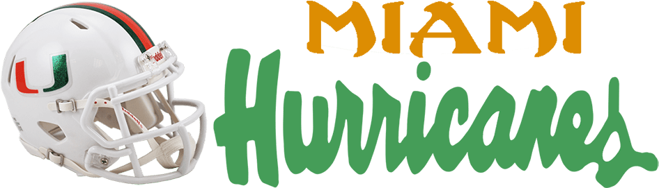 Miami Hurricanes Football - Miami Hurricanes Logo Png (959x275), Png Download