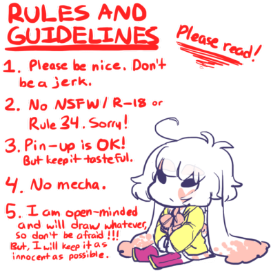 Doing Commissions I Accept Half Payment Upfront - Cartoon (400x403), Png Download