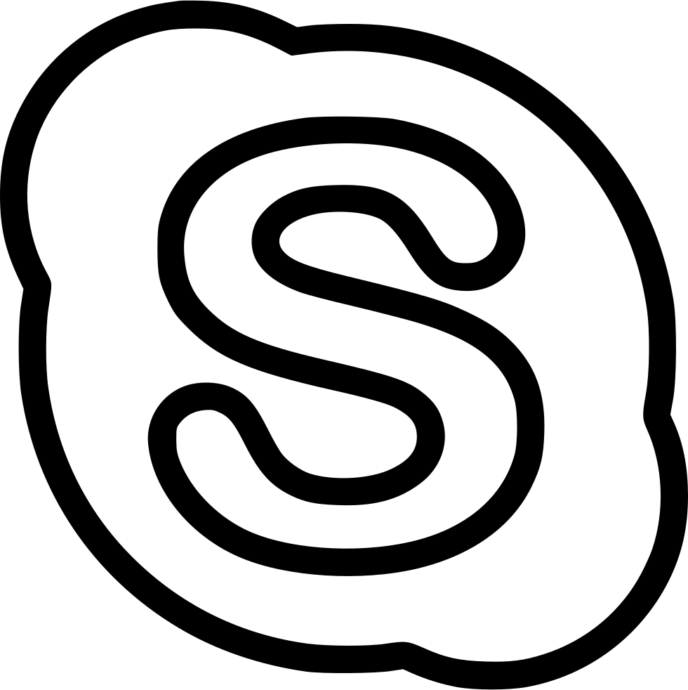 Png File - Skype Logo White Png (980x982), Png Download
