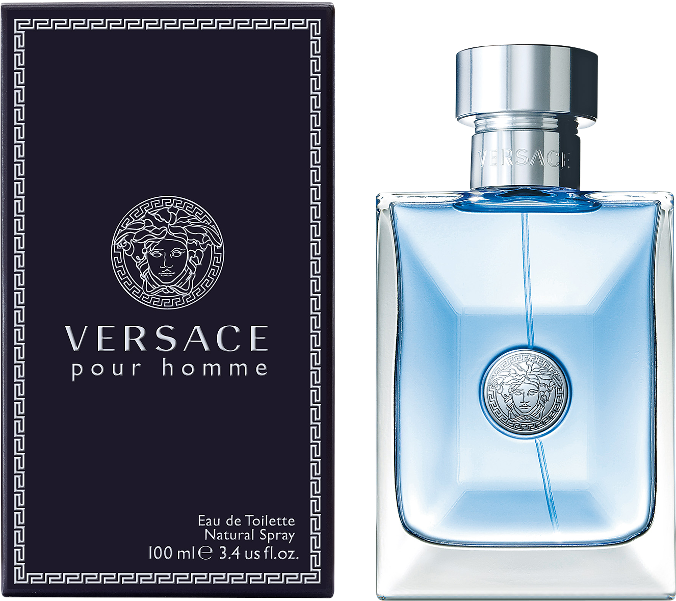 Pour Homme 100 Ml - Versace - Pour Homme 100ml Eau De Toilette Spray For (1425x2000), Png Download