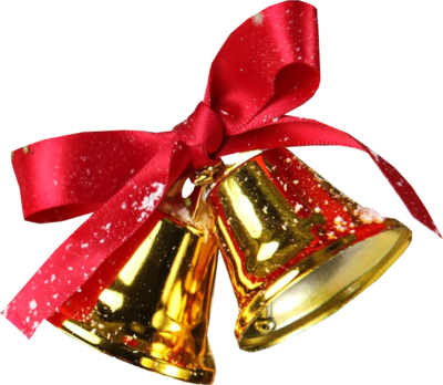 Download Png Christmas Bell High Quality - Christmas Bell Png Free (400x348), Png Download