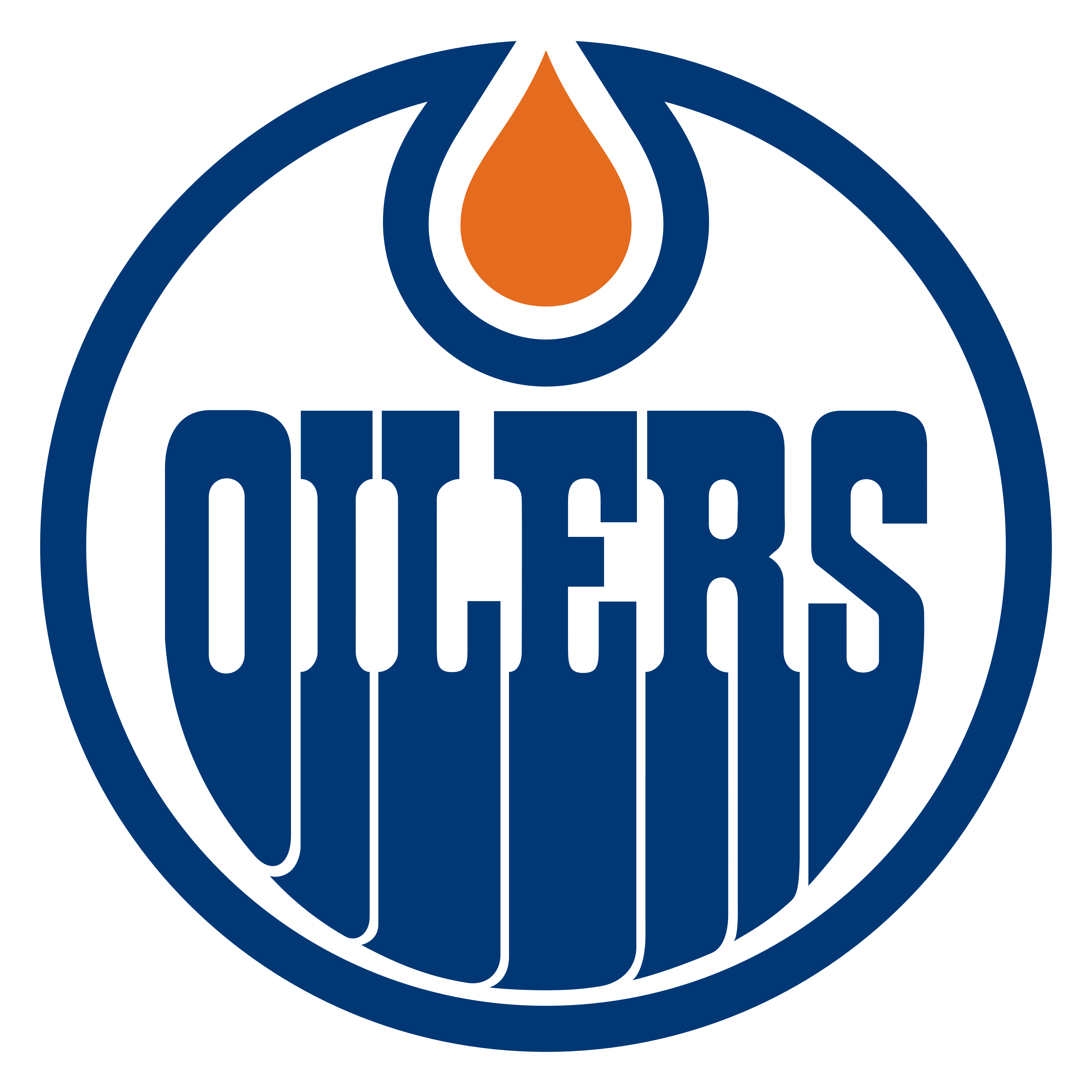 Edmonton Oilers Logo - Logo Oilers D Edmonton (2000x2000), Png Download