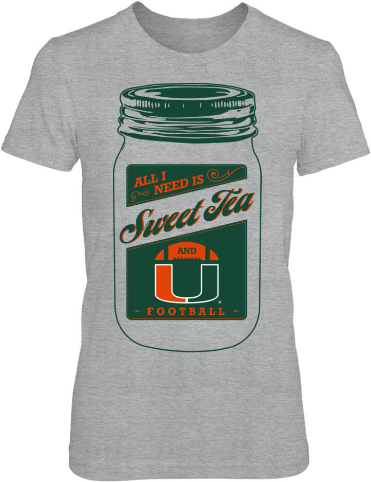 Miami Hurricanes - Work At Home Shirt (1000x1000), Png Download
