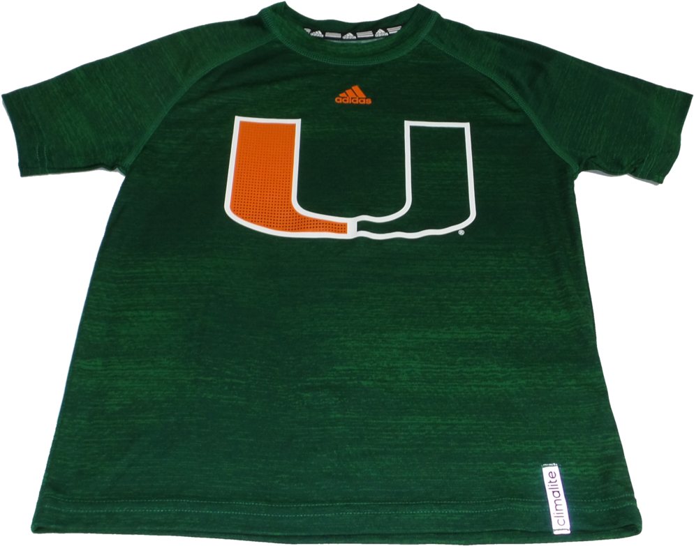 Miami Hurricanes Adidas Youth Training Crew - Nature Protection Service (1024x866), Png Download