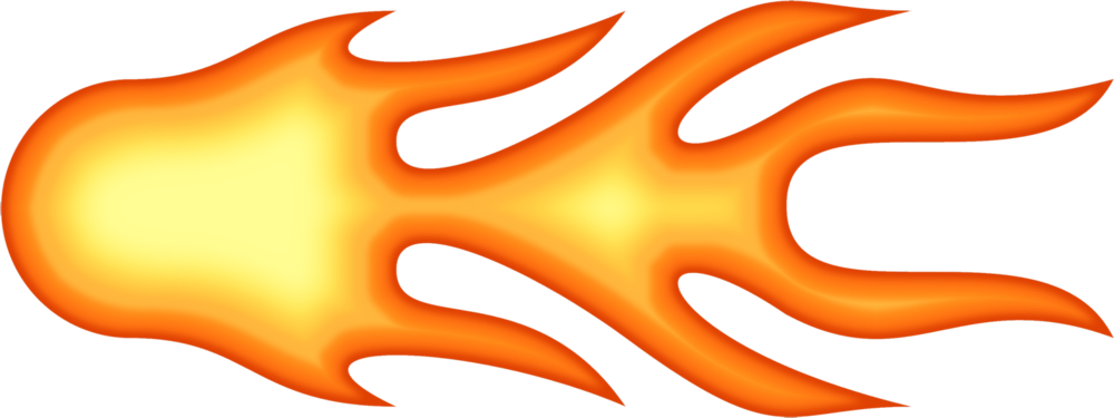 Fire Ball Vector - Bola De Fuego Png (1000x375), Png Download