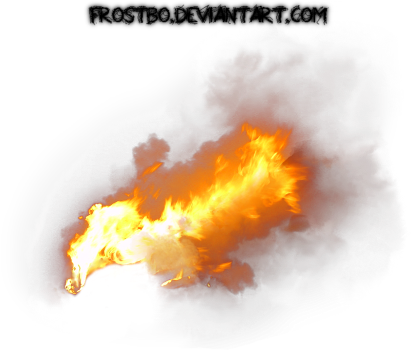 Fire Stock 08 By Frostbo - Fire And Smoke Png (900x760), Png Download
