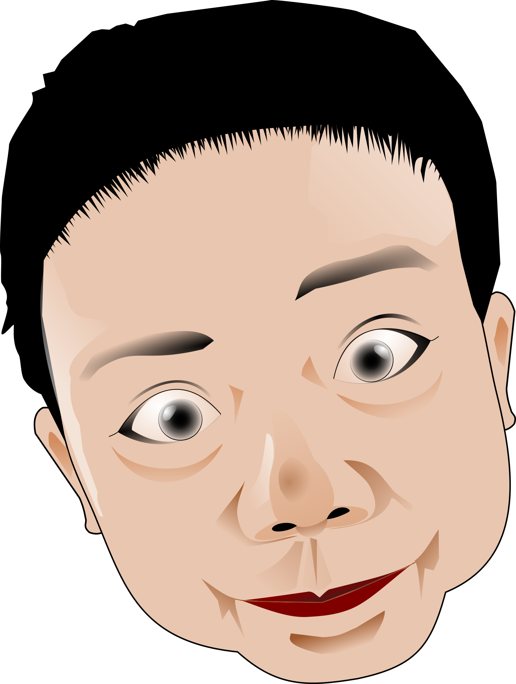 Picture Freeuse Download Big Image Png - Funny Cartoon Faces Png (1811x2400), Png Download