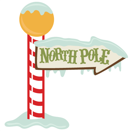 Download - North Pole Christmas Sign (432x432), Png Download