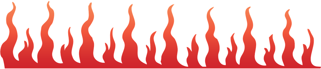 Line - Flames Clip Art (960x480), Png Download