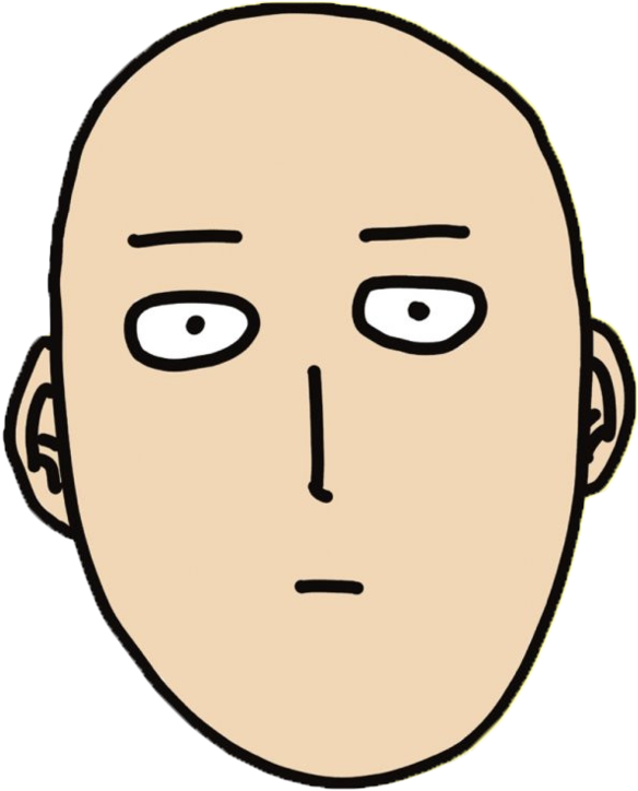 One Punch Man Funny - One Punch Man Face Transparent (600x848), Png Download