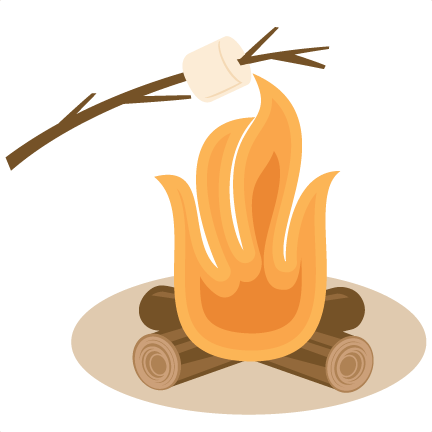 Bonfire Marshmallows Fire Vec - S Mores Campfire Clipart (432x432), Png Download