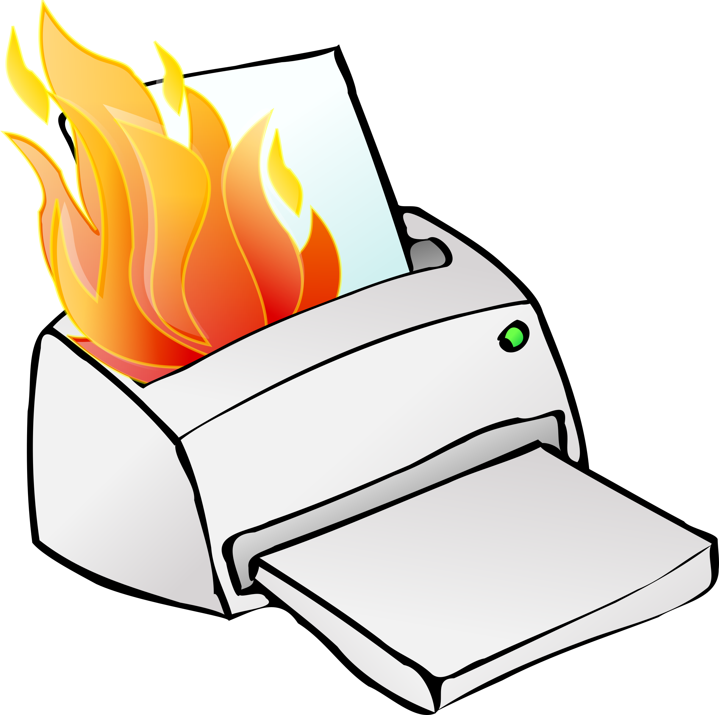 This Free Icons Png Design Of Printer On Fire (2416x2400), Png Download