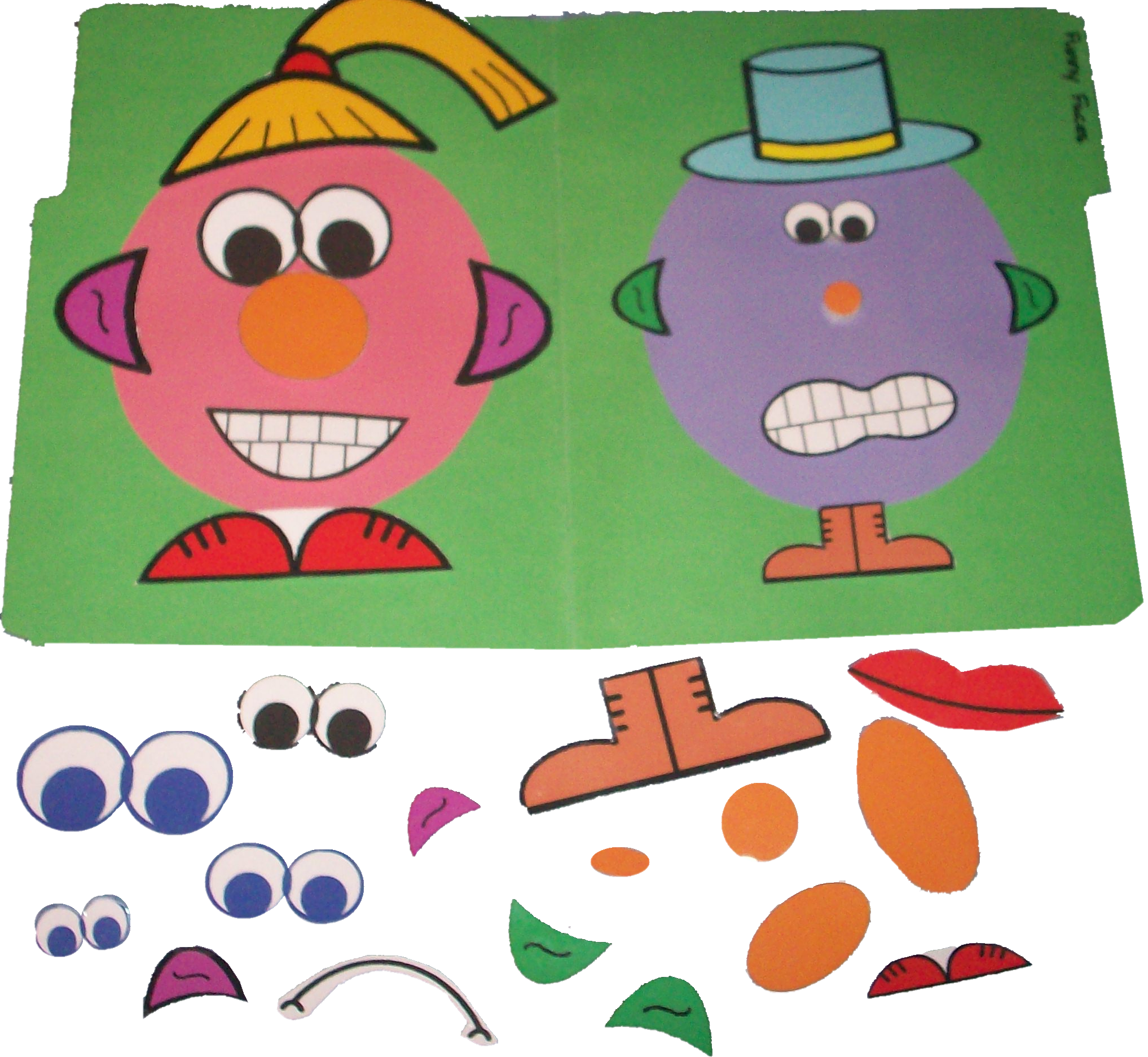 Funny Faces Grammar Games - Material Psicopedagogico Para Imprimir (2035x1874), Png Download