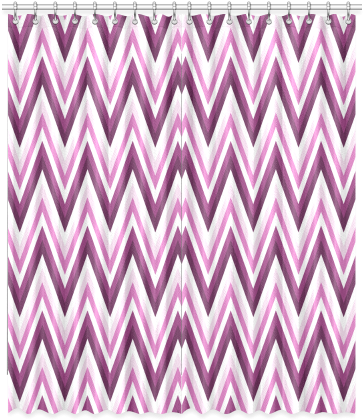 Plum Purble White Lila Chevron Pattern Zig Zag Window - Pillow (500x500), Png Download