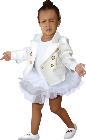 How To Use The Kimoji Summer Pack, Because North Is - Kimoji Kim K Daughter (530x530), Png Download