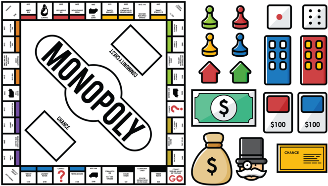 Monopoly Vectors - Monopoly Vector File (700x490), Png Download