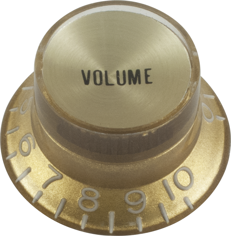 Top Hat, Gold With Gold Cap, Gibson Style Image - Gibson Knob Tone (783x800), Png Download