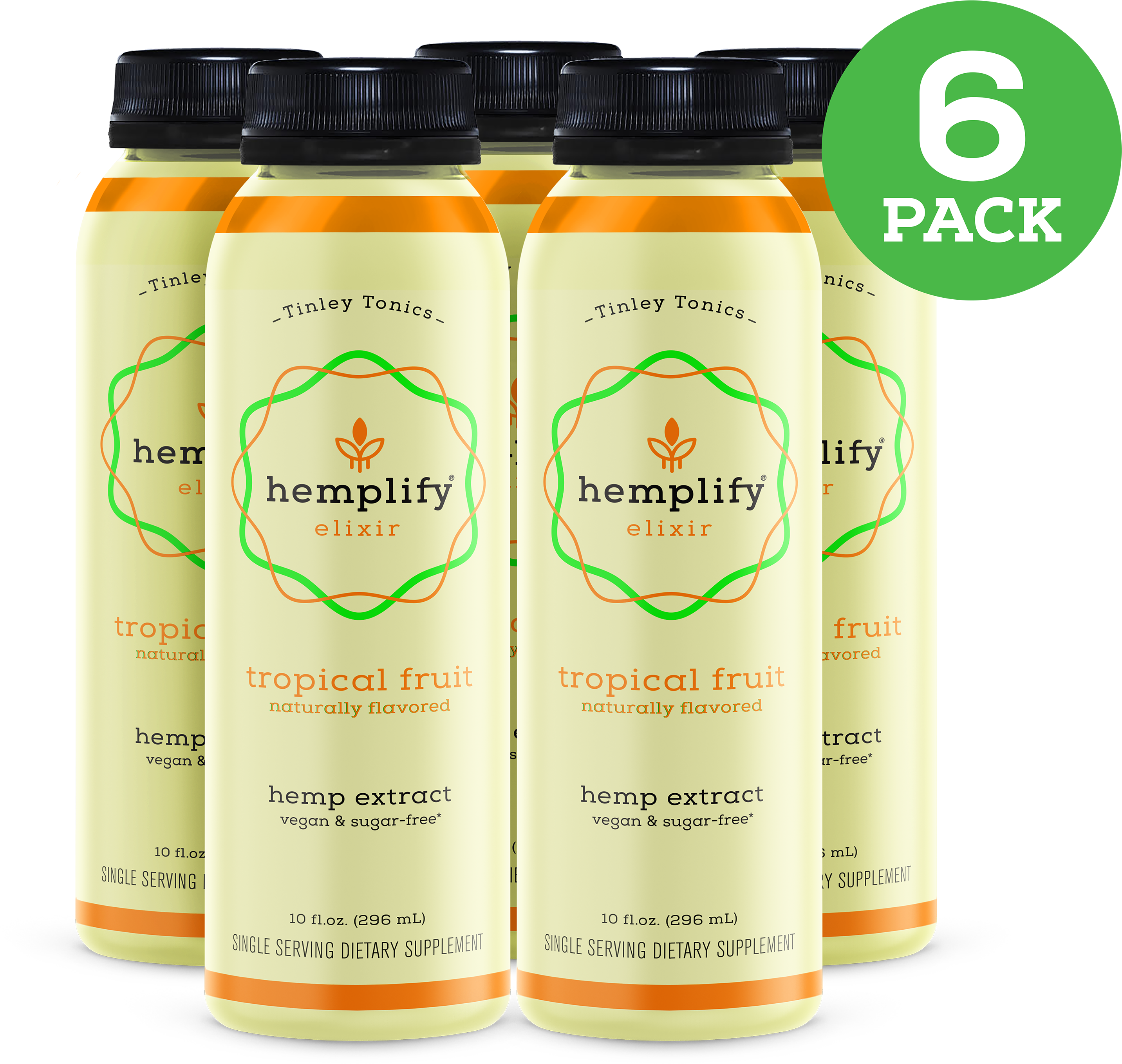 6 Pack Tropical Fruit - Tropical Fruit (3600x3618), Png Download