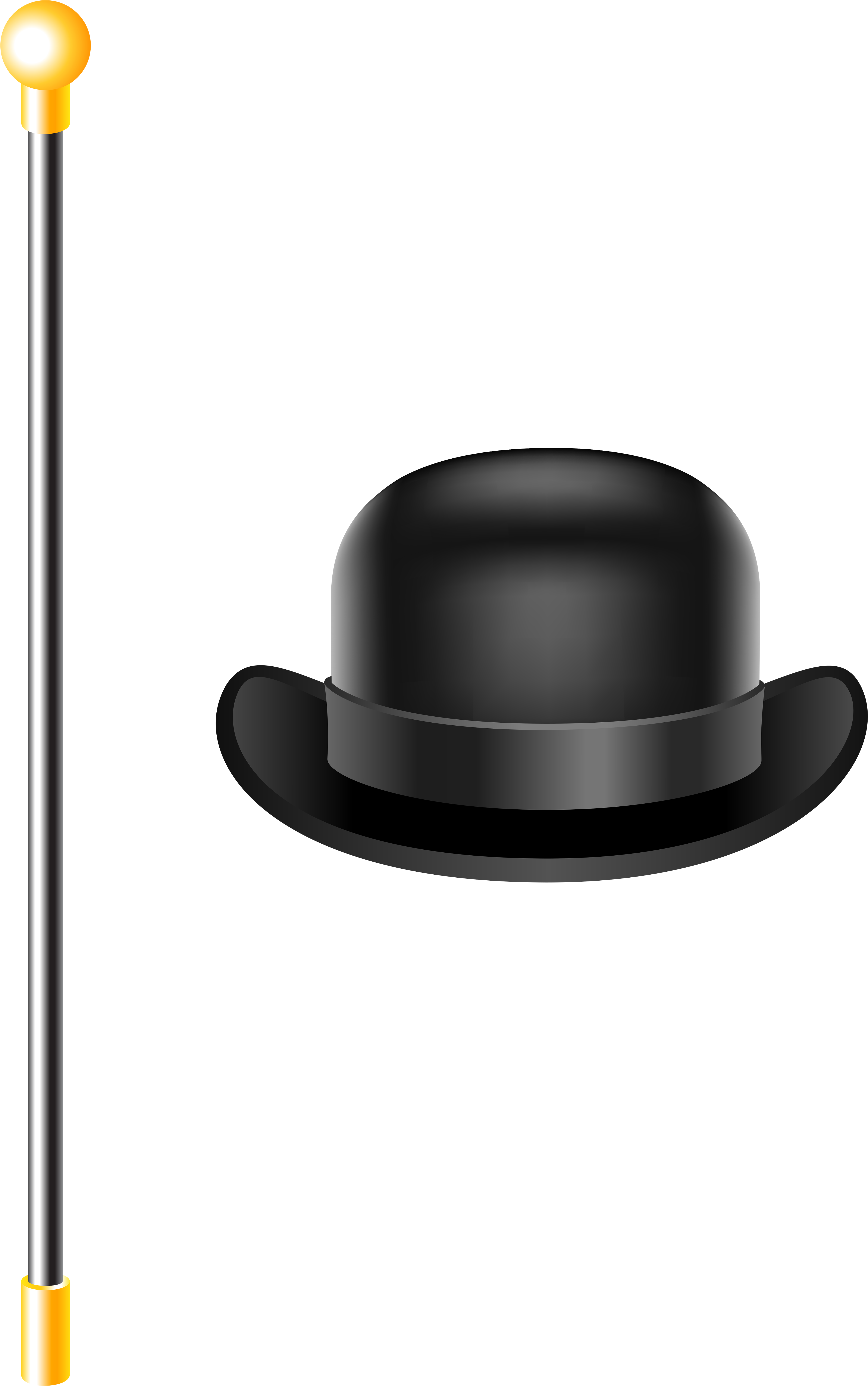 Download Top Hat Clipart Bowler Hat Cane Clipart Transparent Background Png Image With No Background Pngkey Com