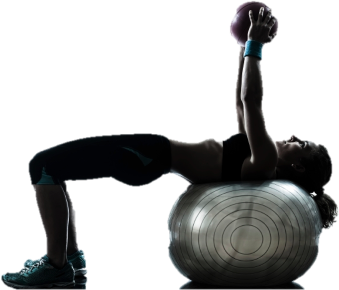 Img Ts Ball Silhouette - Personal Training Silhouette (1000x584), Png Download
