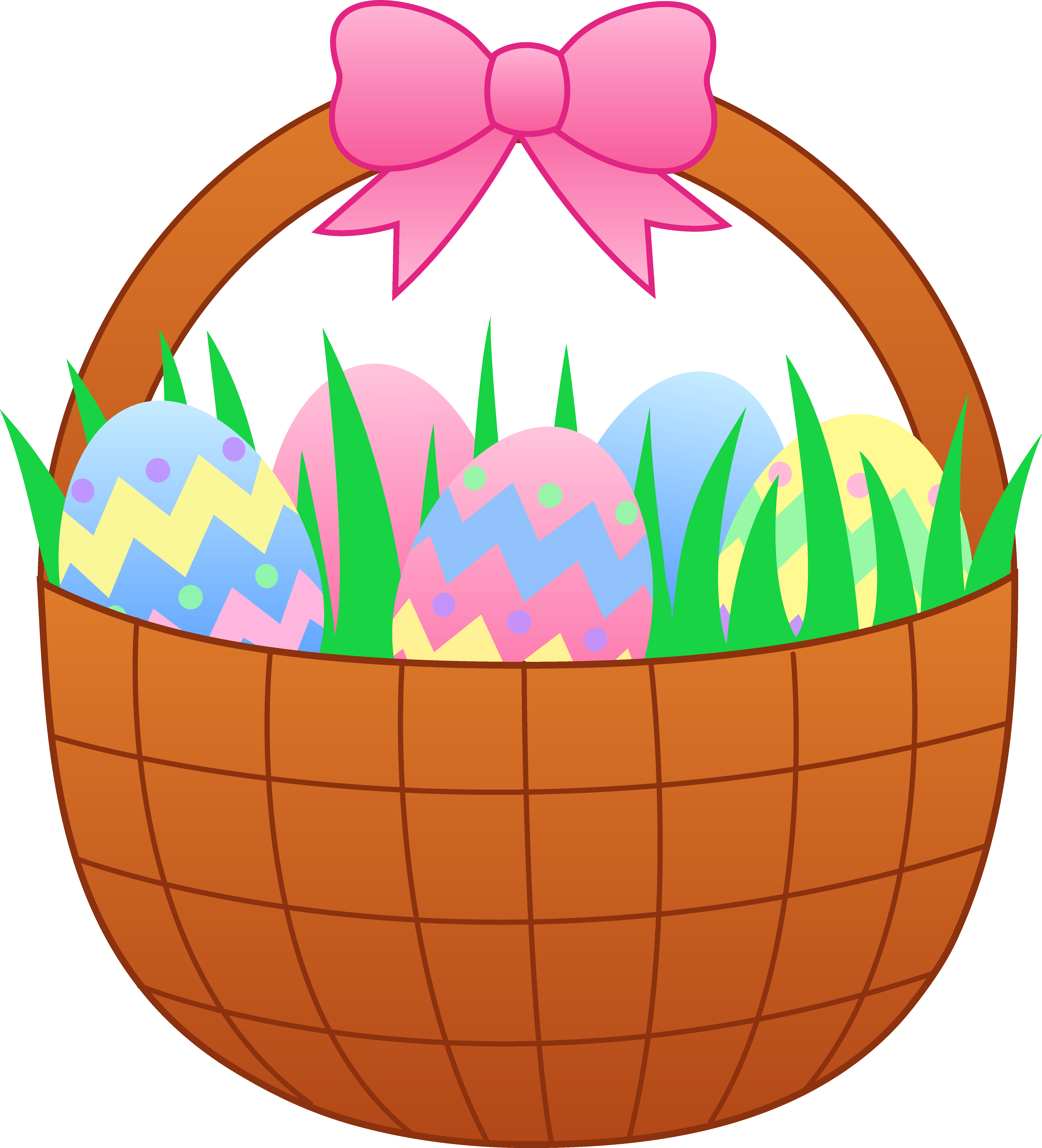 Animated - Clip Art Easter Baskets (5783x6371), Png Download