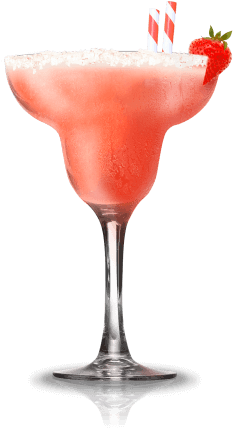 Strawberry-coconut Daiquiri - Strawberry Daiquiri Cocktail Png (300x540), Png Download