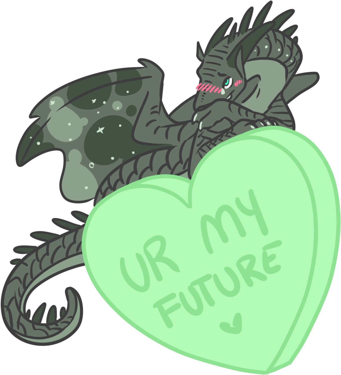 Wof Sideblog Made A Goofy Little Candy-heart Valentine - Cartoon - Free ...