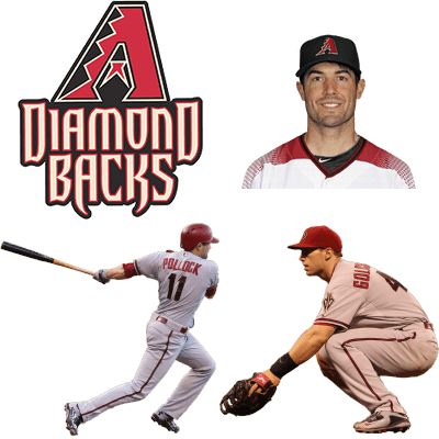 Arizona Diamondbacks - Arizona Diamondbacks Mini Fathead Team Set Diamondbacks (400x400), Png Download